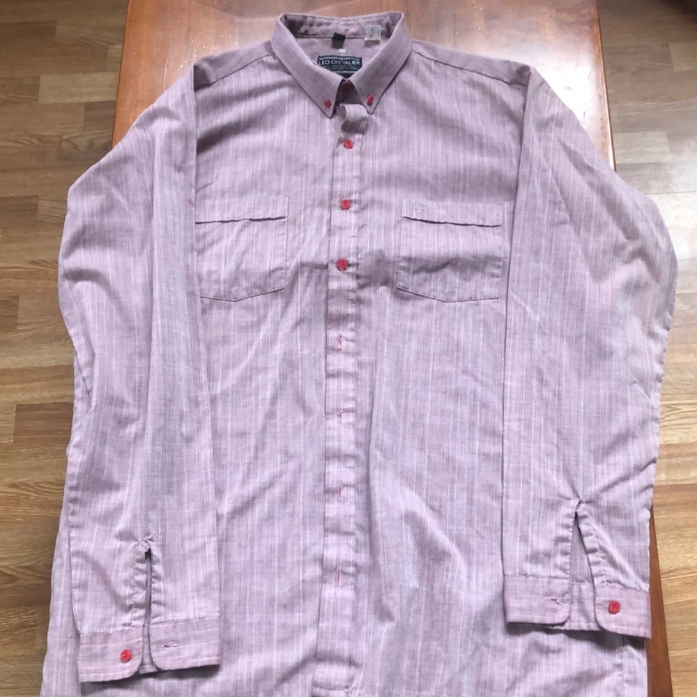 Vintage button down Leo Chevalier shirt